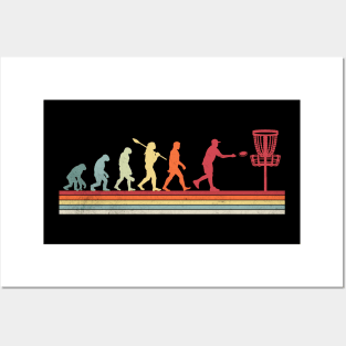 Disc Golfing Evolution Funny Disc Golf Player Posters and Art